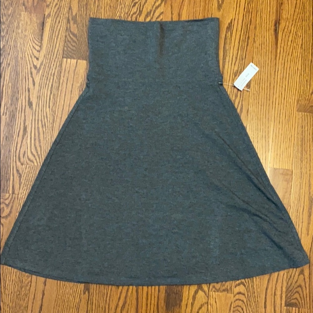 Gray Fold Over Skirt